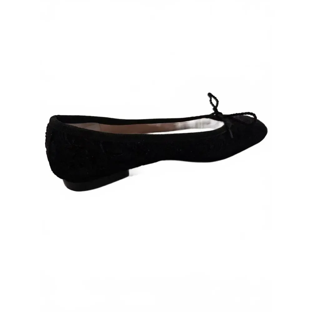 Paul Mayer Luxe Ballet Flat -‎ Velvet Purple Paisley - Size 7 NIB (New)